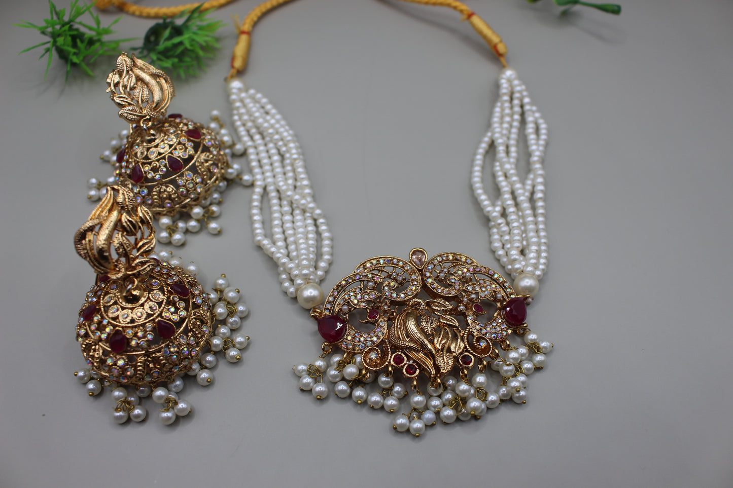 Beautiful Turkish Chokher Set with Jhumka
