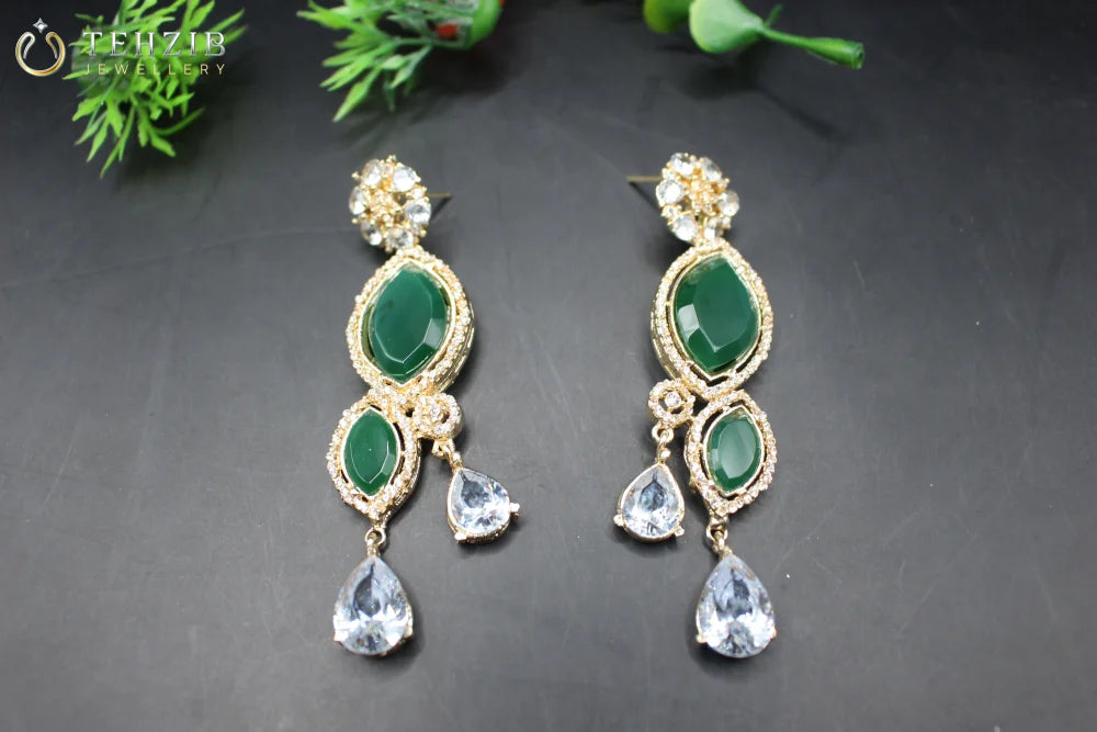 Beautiful Zimal Zircon Earrings