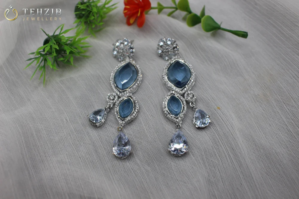 Beautiful Zimal Zircon Earrings