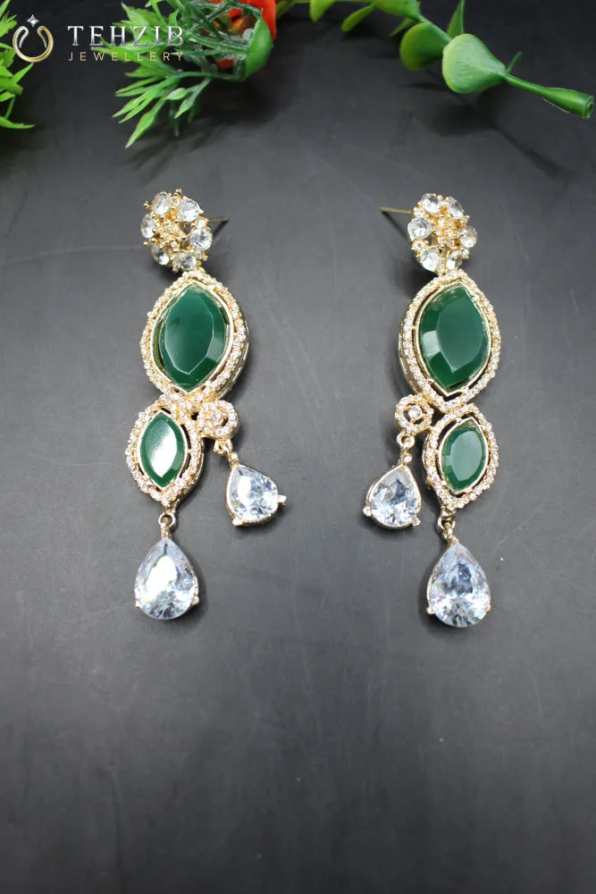 Beautiful Zimal Zircon Earrings
