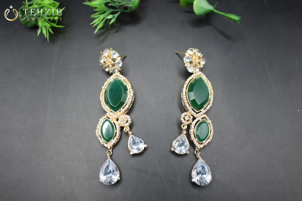 Beautiful Zimal Zircon Earrings