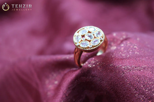 Chandni Gold Kundan Ring