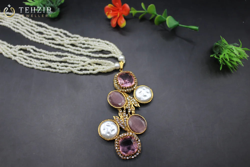 Gul Bahar Mother of Pearl Stuning Mala
