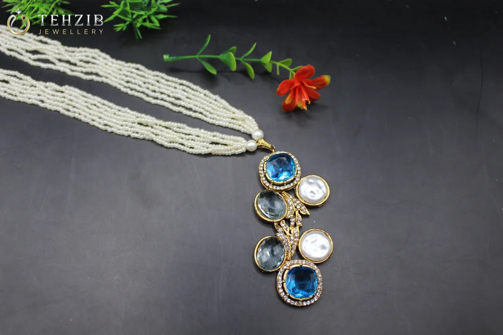 Gul Bahar Mother of Pearl Stuning Poth Mala