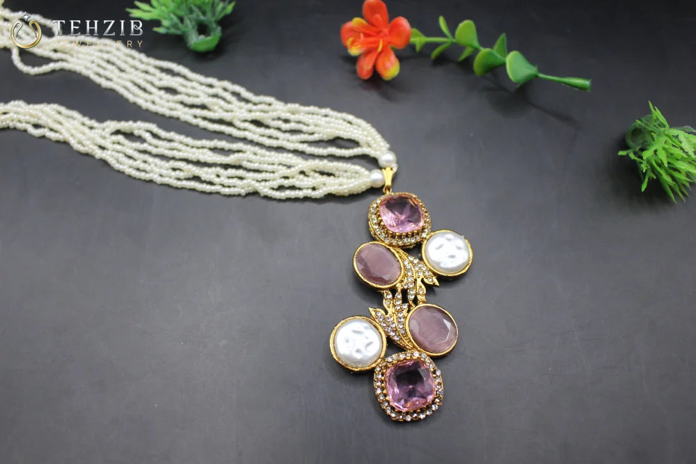 Gul Bahar Mother of Pearl Stuning Mala