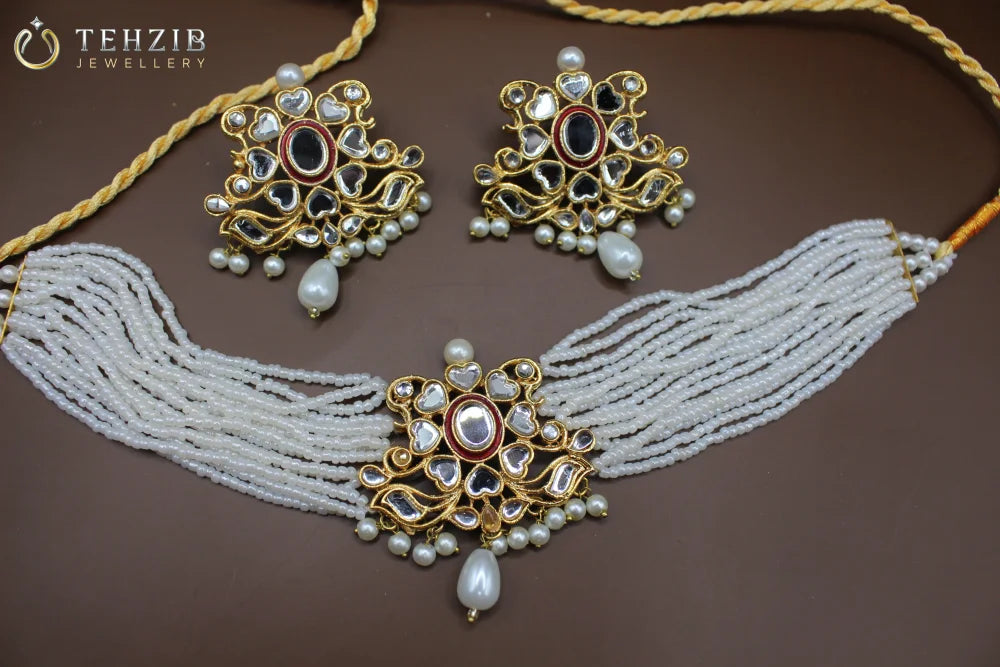 Premium Polki Kundan Choker Set