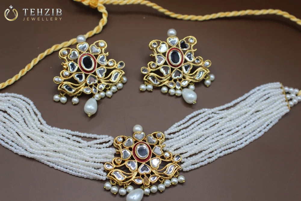 Premium Polki Kundan Choker Set