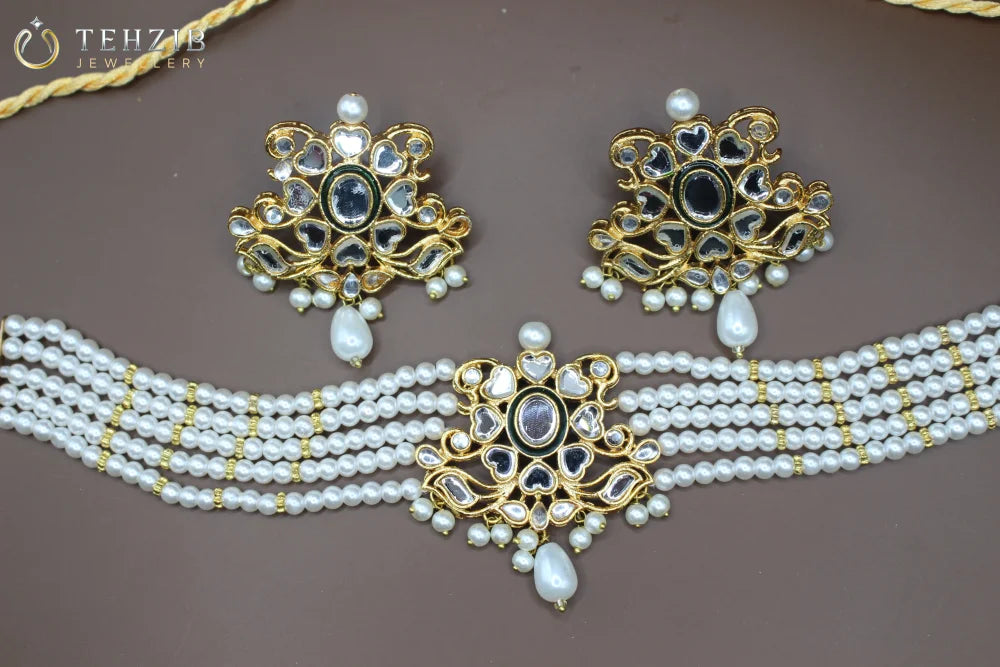 Premium Polki Kundan Choker Set