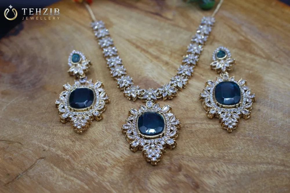 Premium Zarbahaar Necklace Set