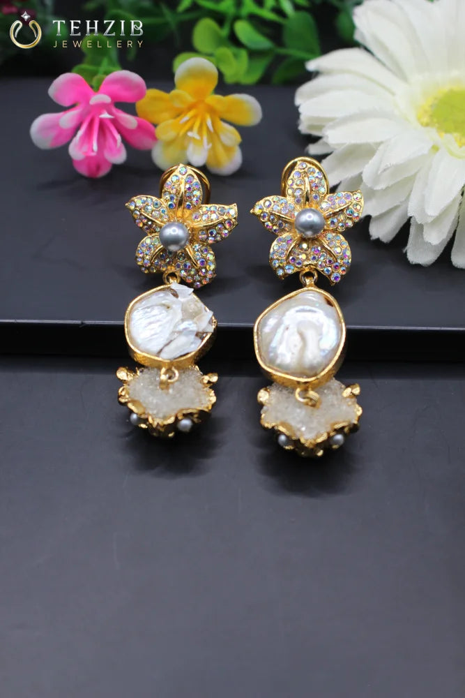 Flower Crush Danglers