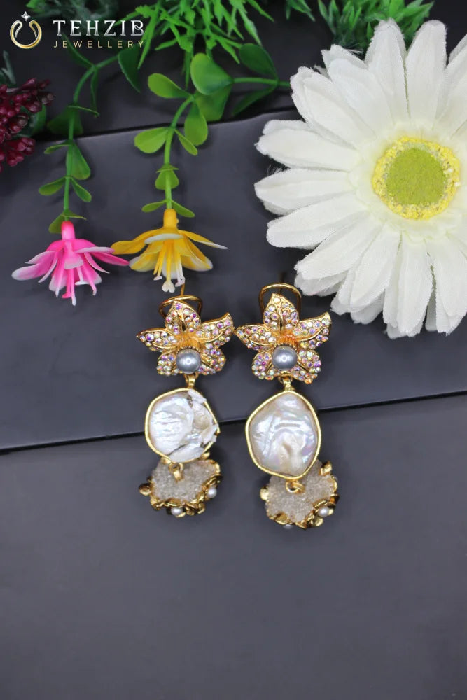 Flower Crush Danglers