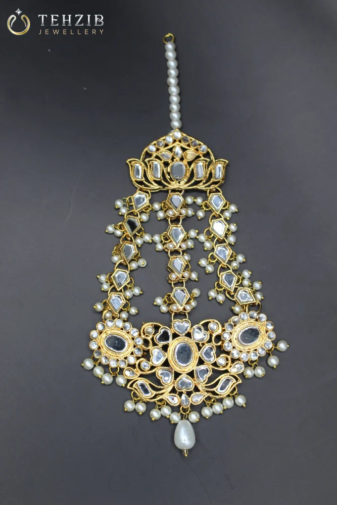 Golden Kundan Jhoomer