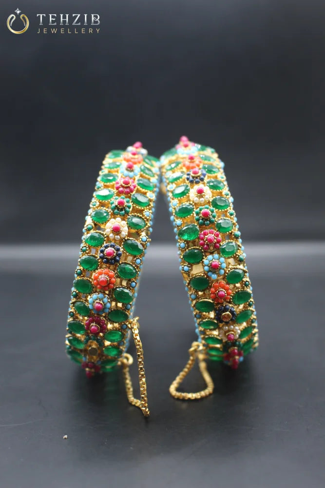 Premium Nauratan Adjustable Bangle