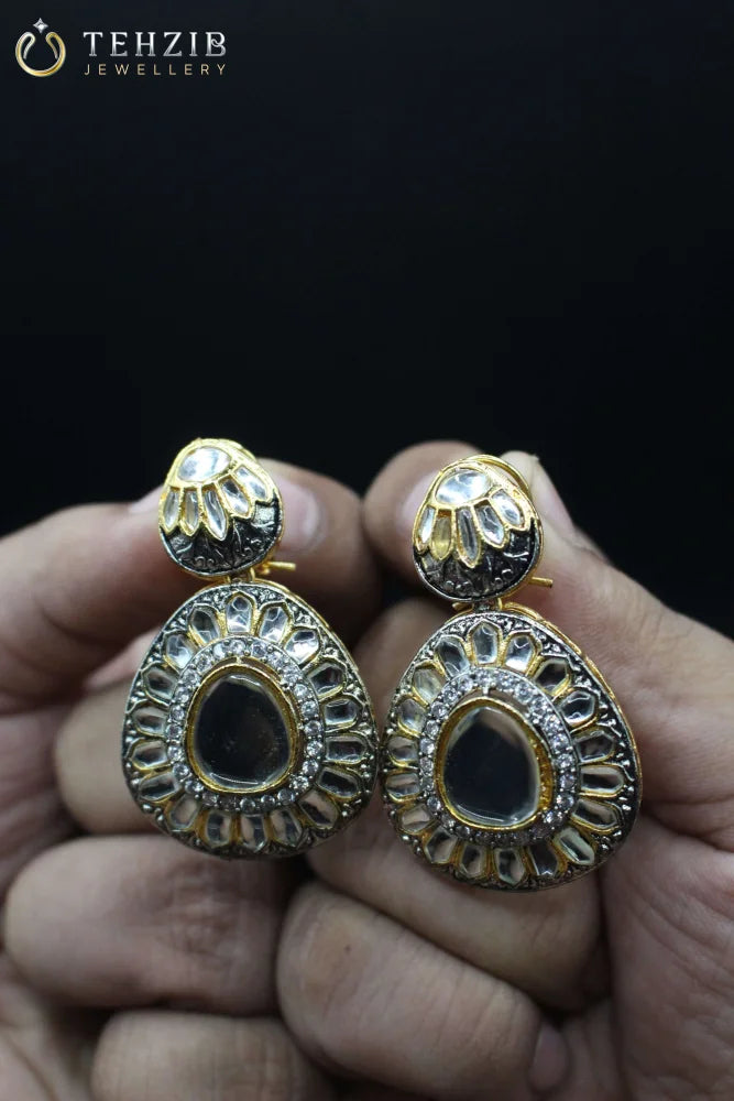 Elegant Polki Kundan Earring