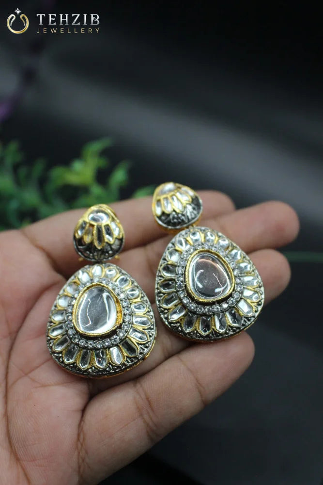 Elegant Polki Kundan Earring