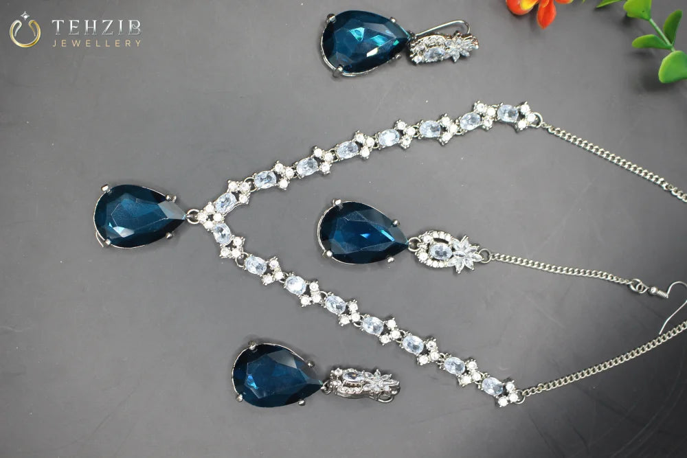 Doublet Semi precious Zircon Viva Designer Classy touch Party Wear