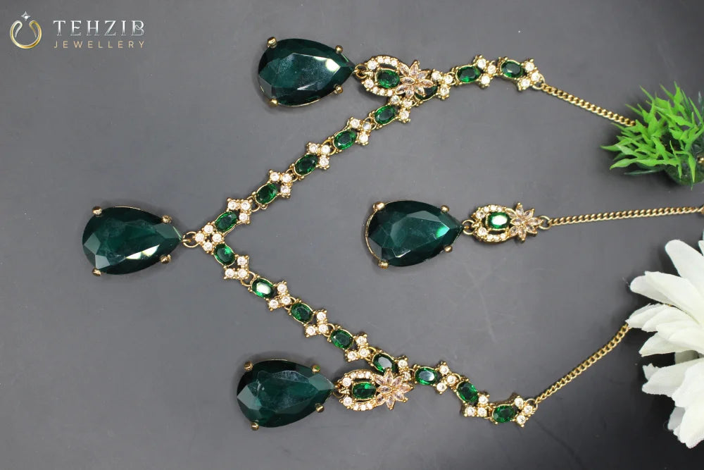Doublet Semi precious Zircon Viva Designer Classy touch Party Wear