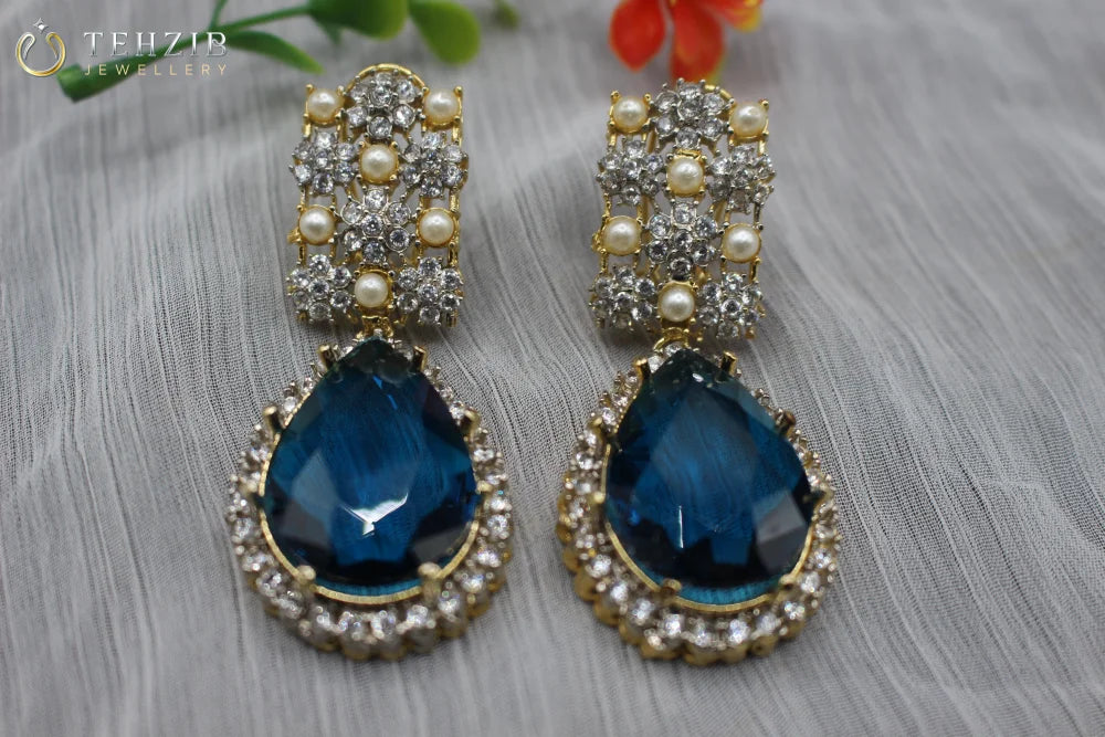 Premium Design Imported Stone Nelofer Earrings