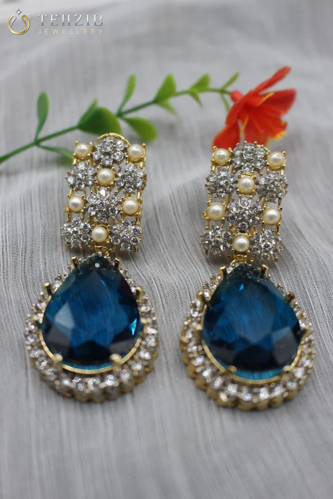 Premium Design Imported Stone Nelofer Earrings
