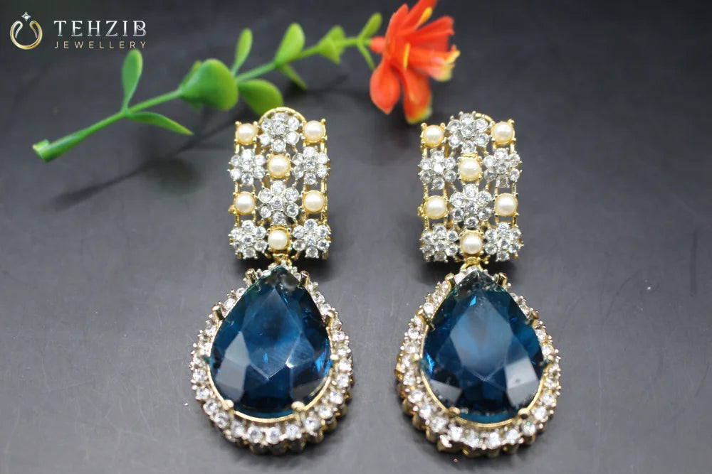 Premium Design Imported Stone Nelofer Earrings