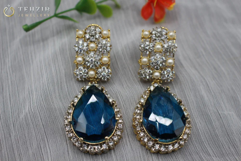 Premium Design Imported Stone Nelofer Earrings