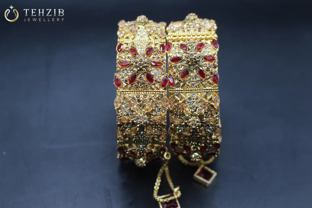 Trendy Adjustable Bangles with Multistone Zircon
