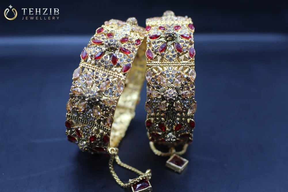 Trendy Adjustable Bangles with Multistone Zircon