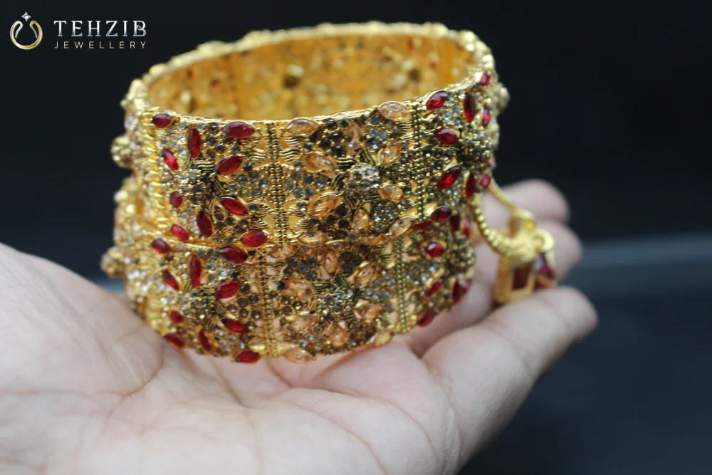 Trendy Adjustable Bangles with Multistone Zircon