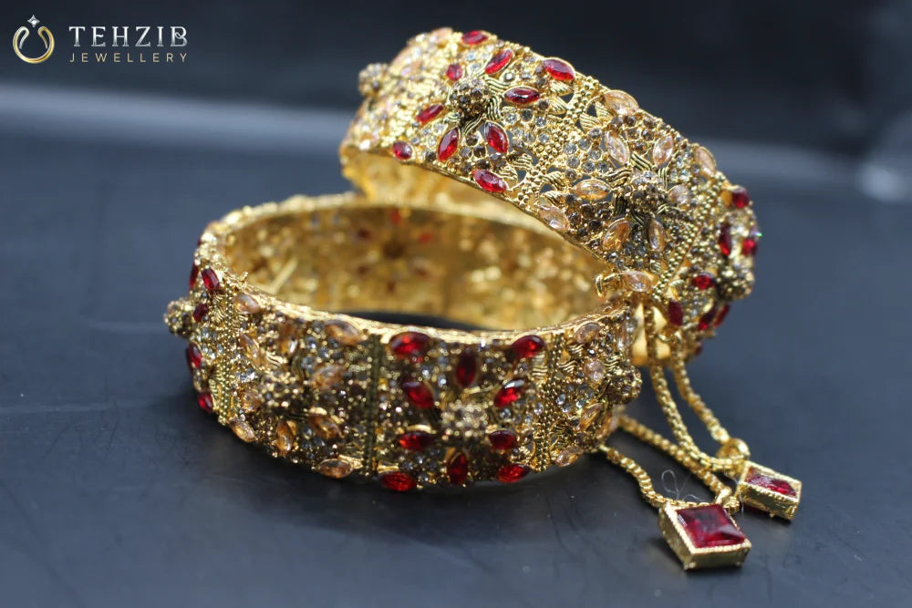 Trendy Adjustable Bangles with Multistone Zircon