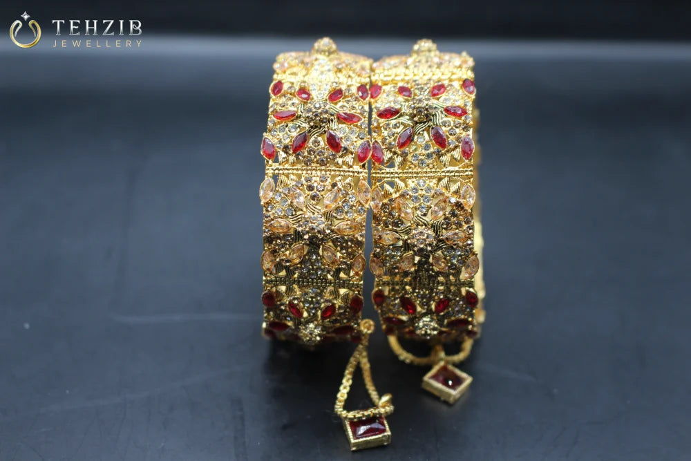 Trendy Adjustable Bangles with Multistone Zircon