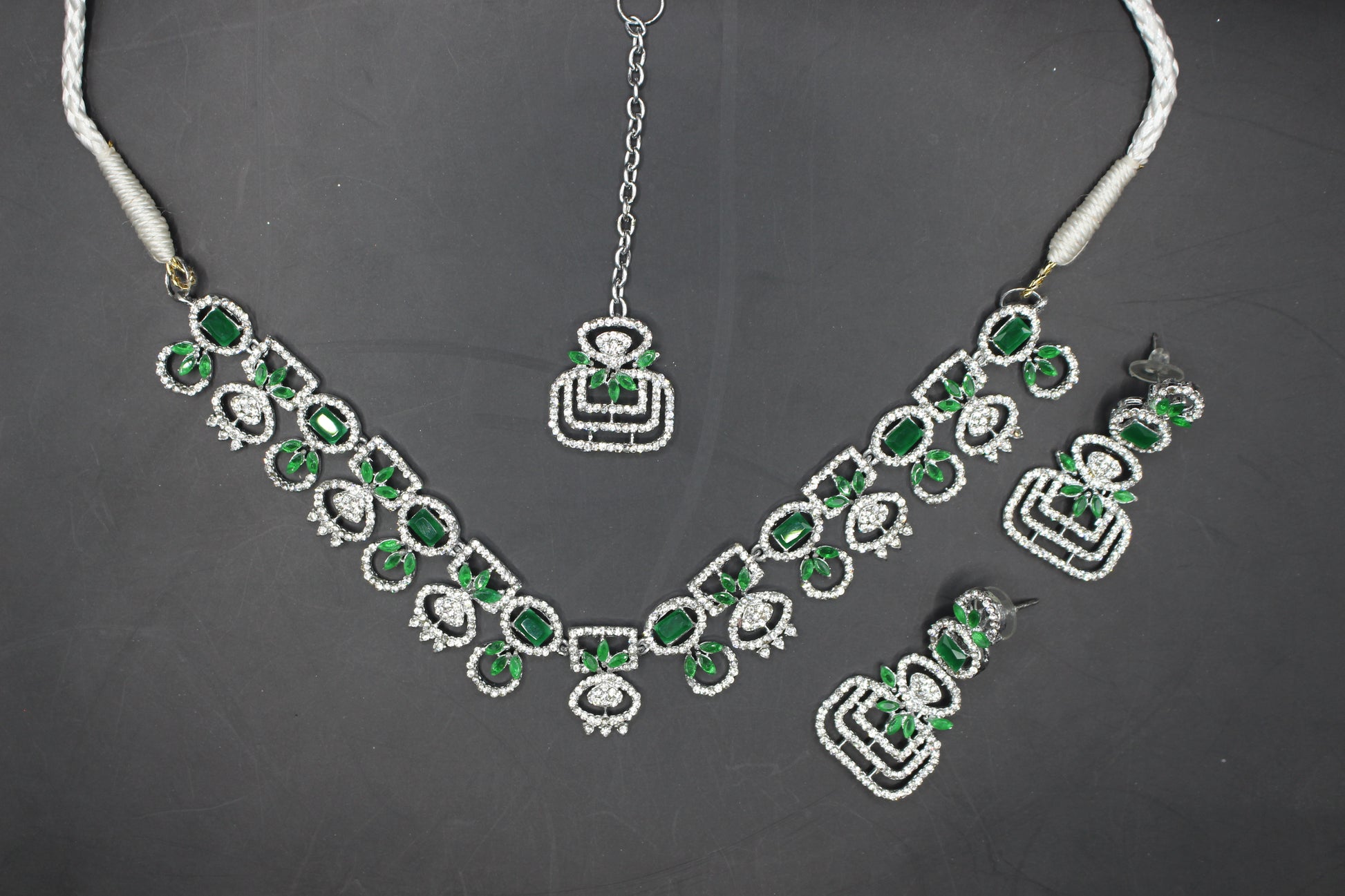 Beautiful American Diamond AD Necklace Set