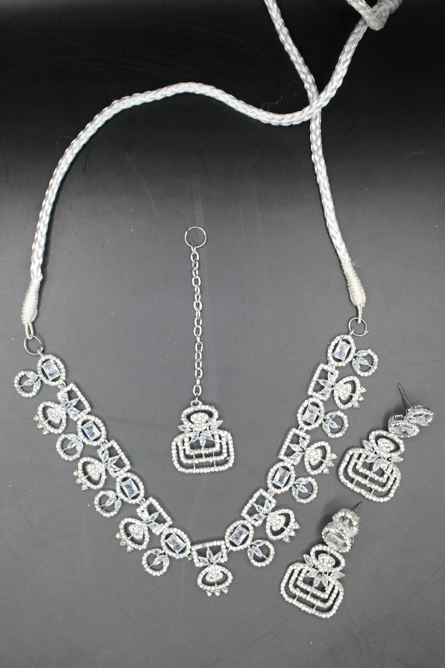 Beautiful American Diamond AD Necklace Set