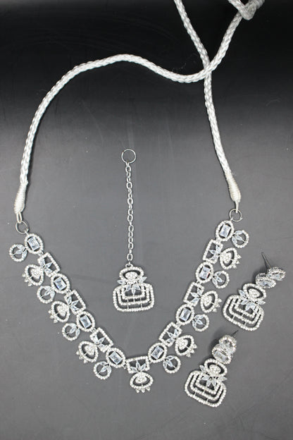 Beautiful American Diamond AD Necklace Set