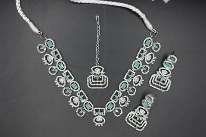 Beautiful American Diamond AD Necklace Set