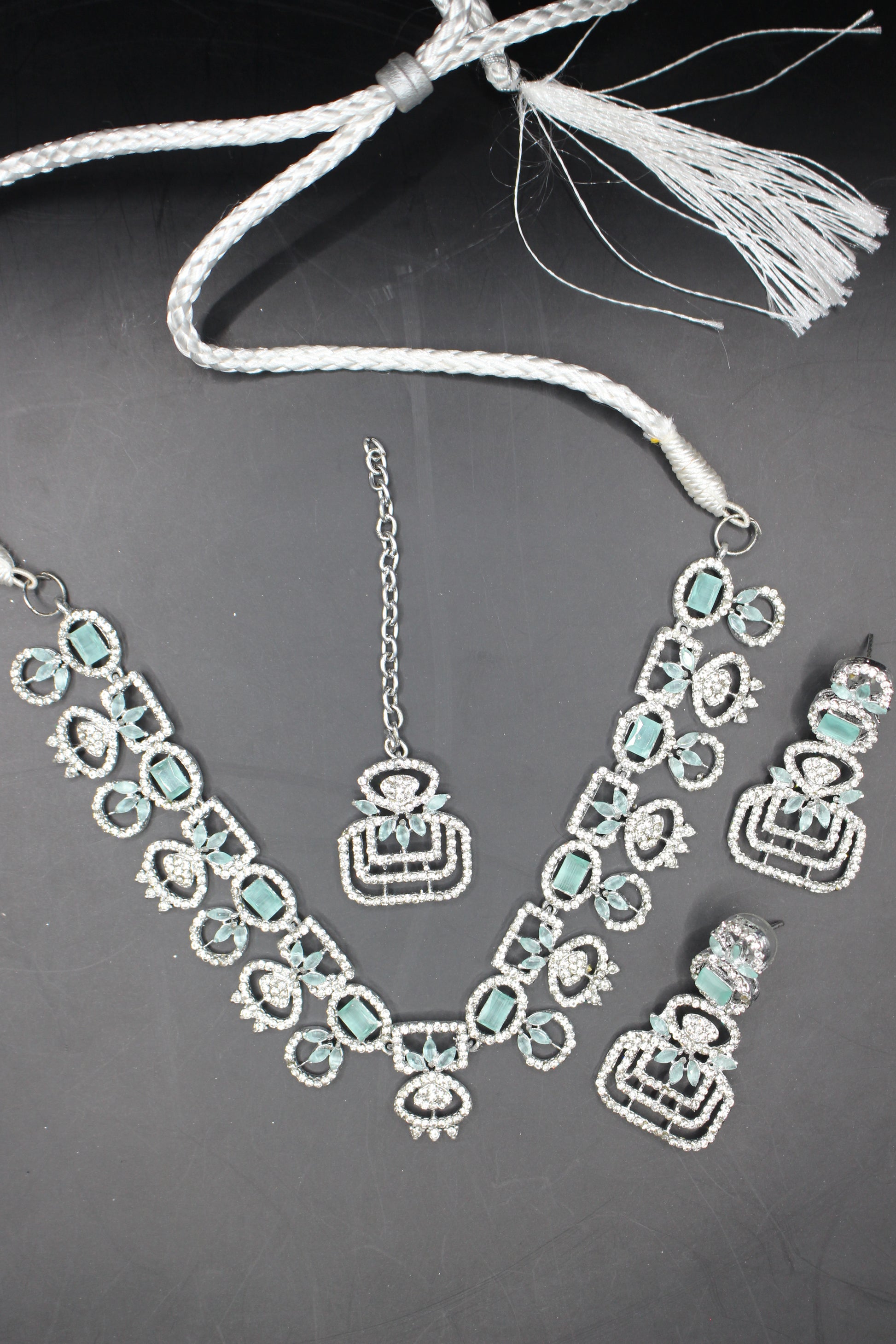 Beautiful American Diamond AD Necklace Set