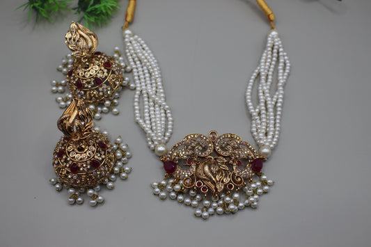 Beautiful Turkish Chokher Set with Jhumka