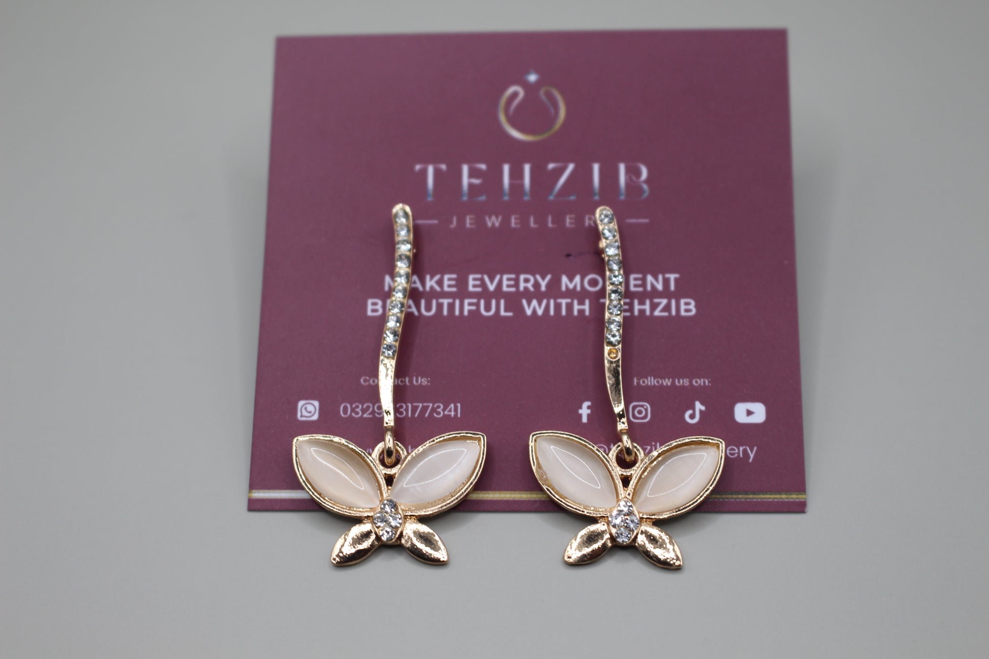 Stylish Butterfly Stud Earrings 