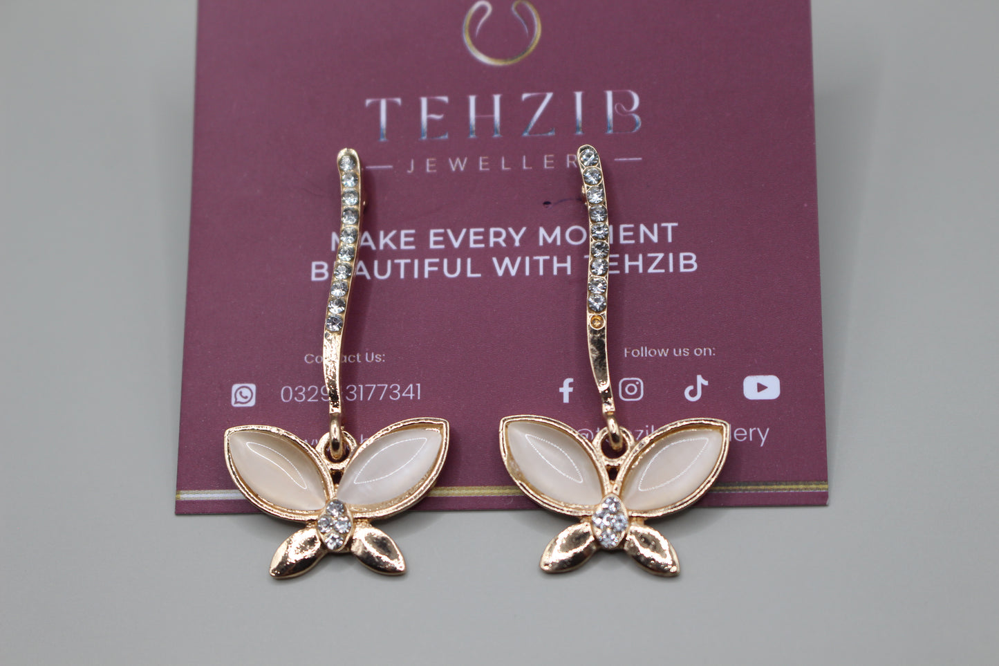 Stylish Butterfly Stud Earrings 