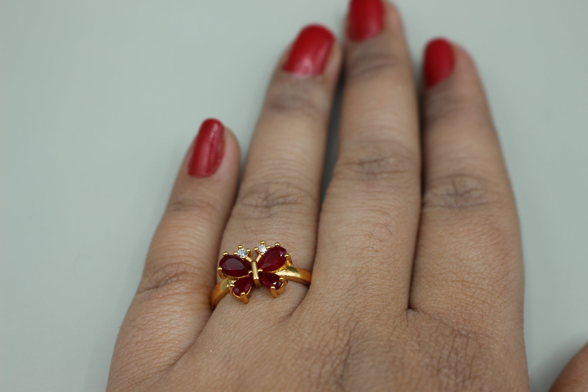 Stylish Butterfly Gold Ring