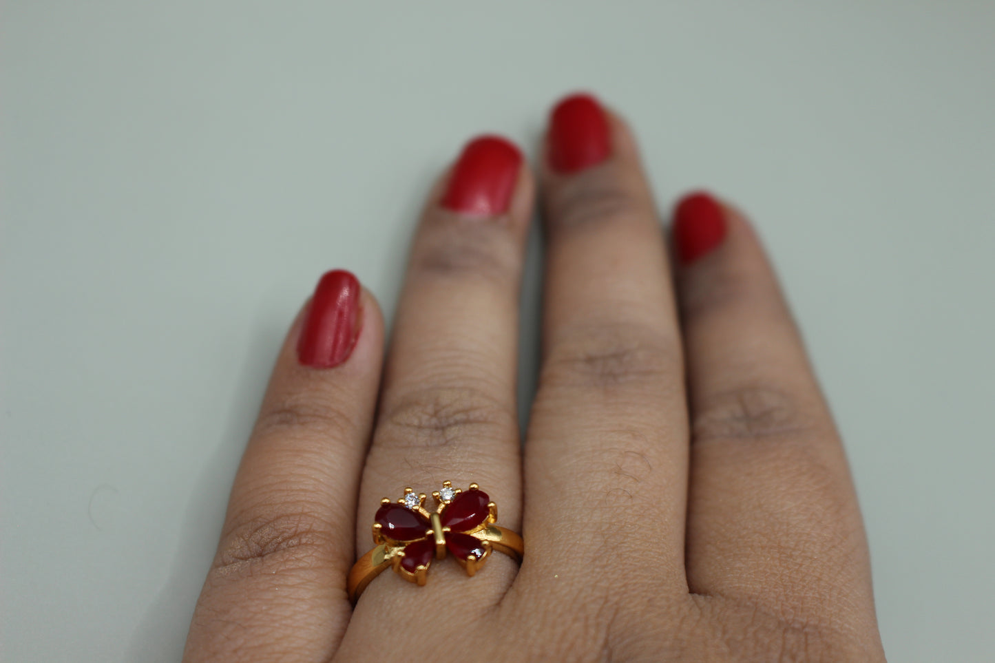 Stylish Butterfly Gold Ring