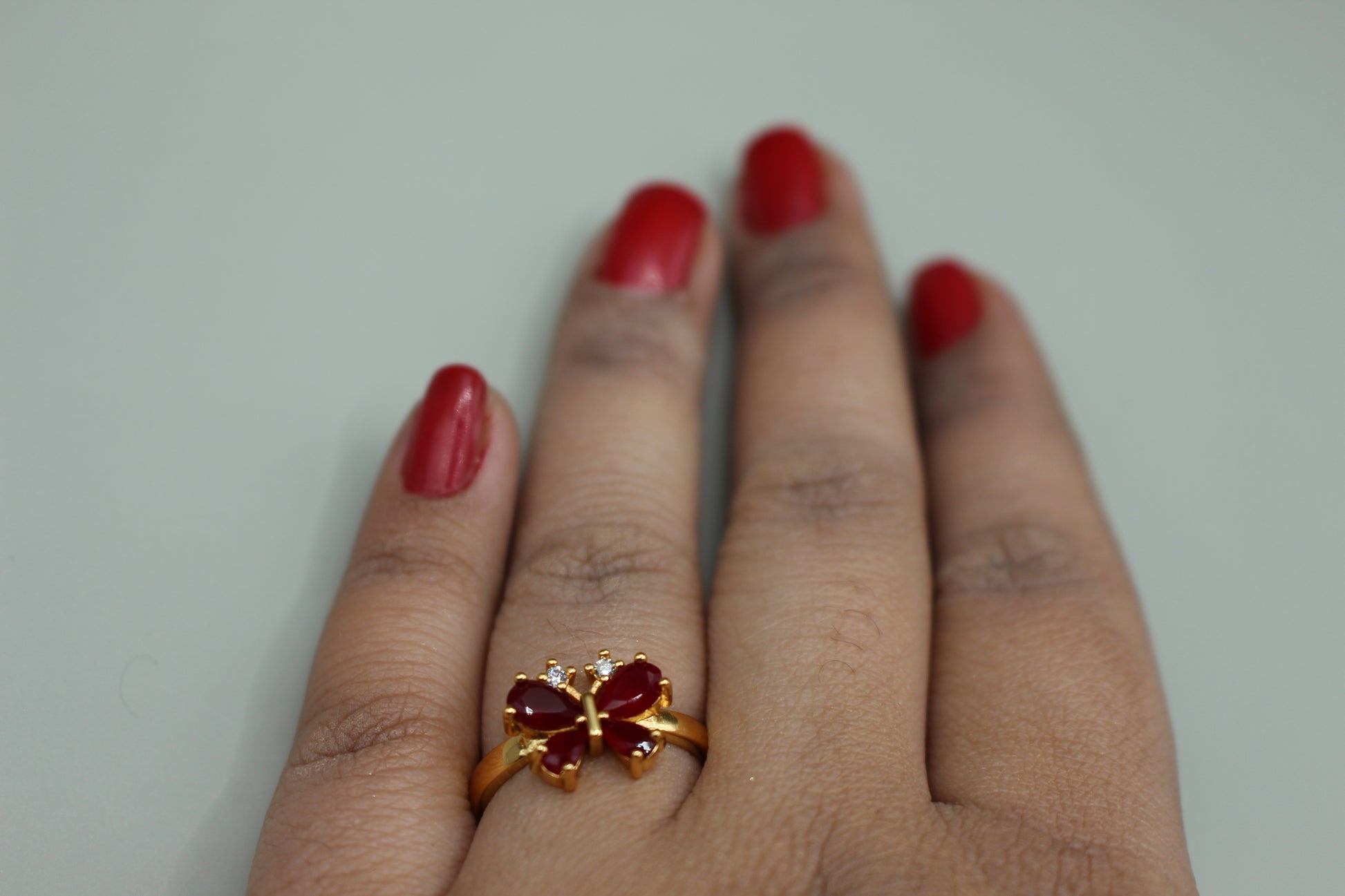 Stylish Butterfly Gold Ring