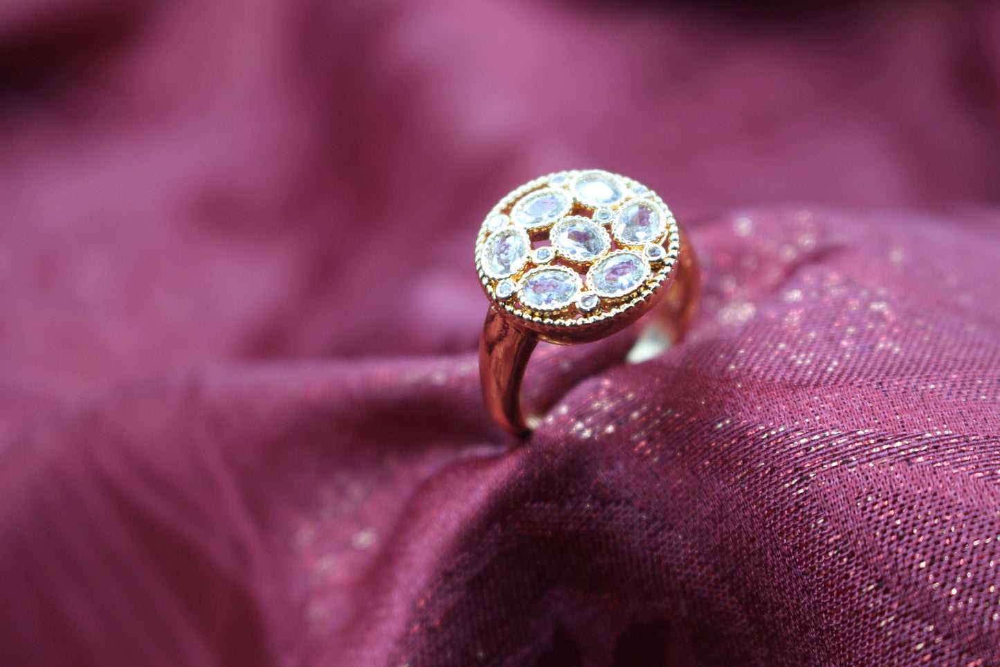 Chandni Gold Kundan Ring