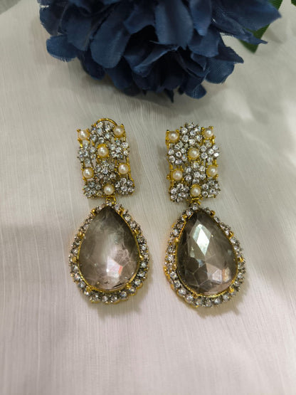 Beautiful Crystal Zircon Earrings 