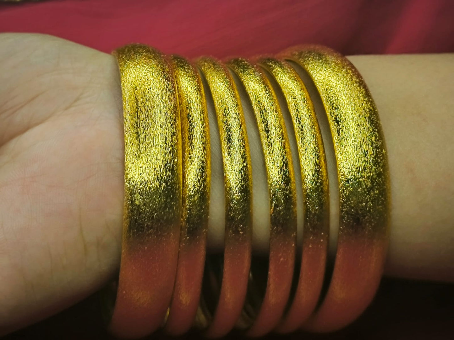 Trending Mahira Khan Gold Shine Bangles