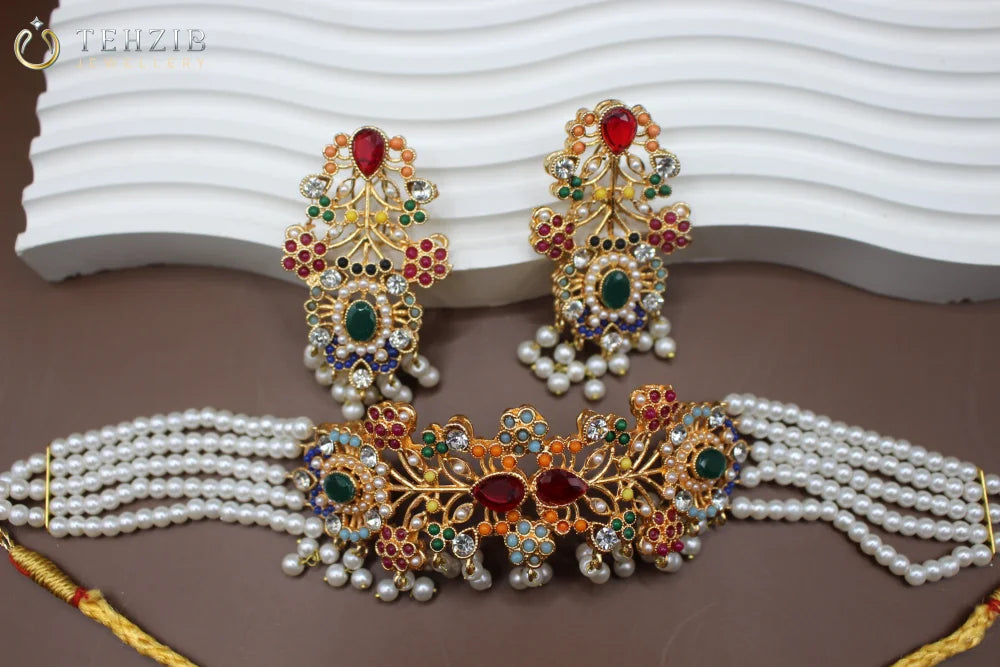 Antique Trendy Nauratan Choker Set 