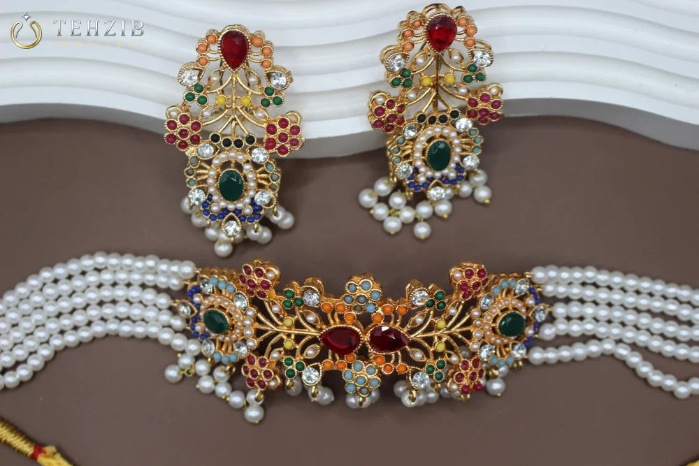 Antique Trendy Nauratan Choker Set 