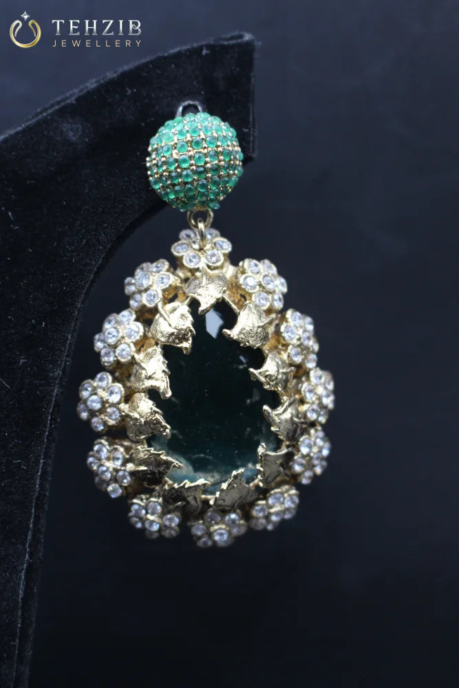 Emerald Green Earring