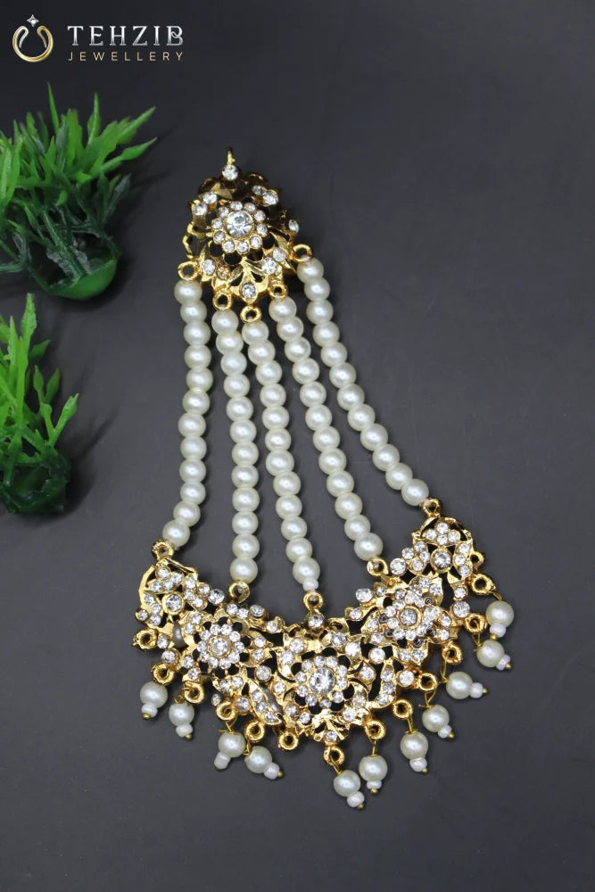 Hyderabadi Shell Pearls Jhoomer  