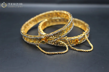 Victorian Golden Adjustable Bangles