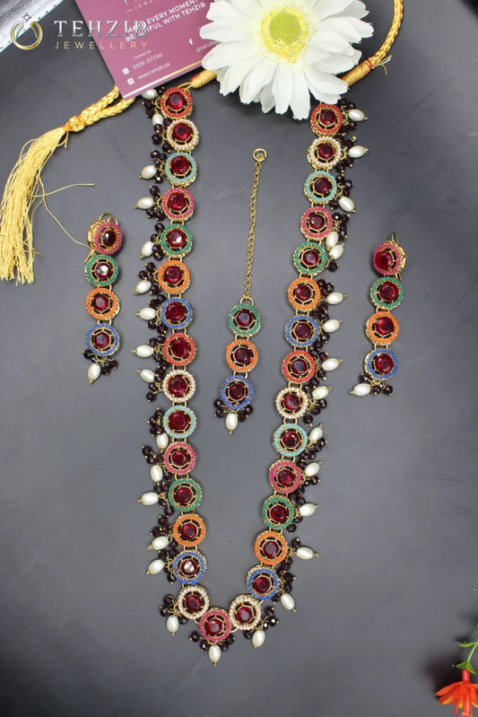 Long Nauratan Antique Mala Set